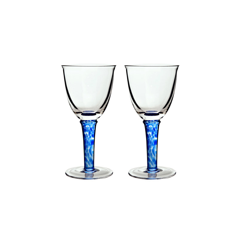 Denby Imperial Blue 200ml Stemmed Wine Glass Wayfair.co.uk